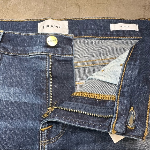 Frame Le Cutoff Denim Shorts Sz 27 - Picture 10 of 10
